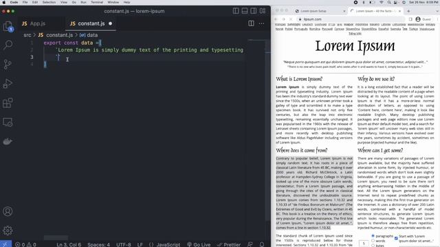 Reactjs Lorem-Ipsum text generator using React hooks | Beginner Course | Mini Project смотреть онлайн