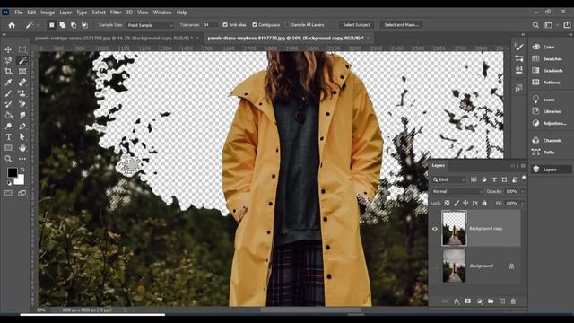 Remove Background use Magic Wand Tool in Photoshope !! смотреть онлайн