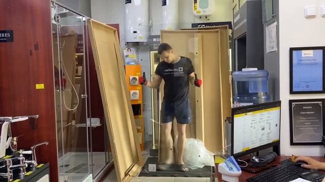 Монтаж душевого уголка Radaway Nes KDJ II смотреть онлайн