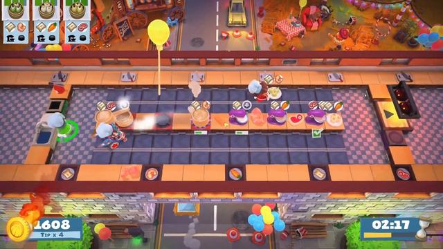 [Overcooked! 2] Carnival Kevin 2 - 3p - Score: 4072 w/ Veri_Berri, Roxy смотреть онлайн