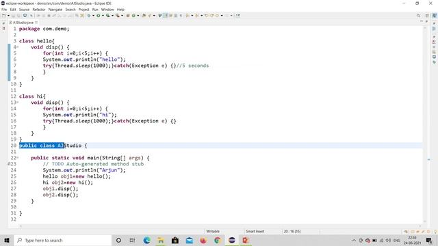 Java Multithreading Tutorial Practical | Java Tutorial | Eclipse смотреть онлайн