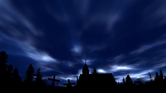 Плывущие облака над крестом фон смотреть онлайн