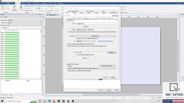 How To Setup A Weintek HMI As A Modbus Server - Weintek USA, Chapter 19