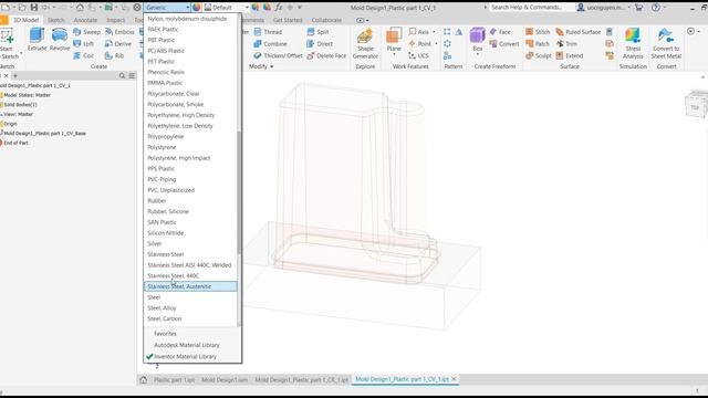 Inventor Tutorial #257 | How to Creater Parting Mold Design Plastic - Basic смотреть онлайн