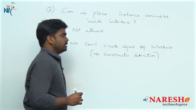 Can we place instance variables inside interface | Core Java FAQs Videos | Naresh IT смотреть онлайн
