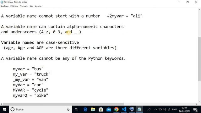 Variable Name Rules in Python|Learn Python Beginning course to advance level|Munsab Ali смотреть онлайн