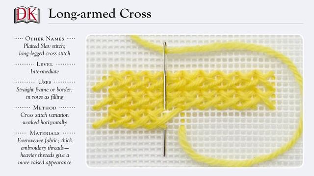 Embroidery Stitches: Long-armed Cross Stitch смотреть онлайн