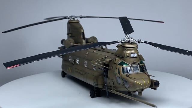 PreBuilt 1/72 MH-47E SOA Chinook Helicopter model (Built from Italeri kit) смотреть онлайн