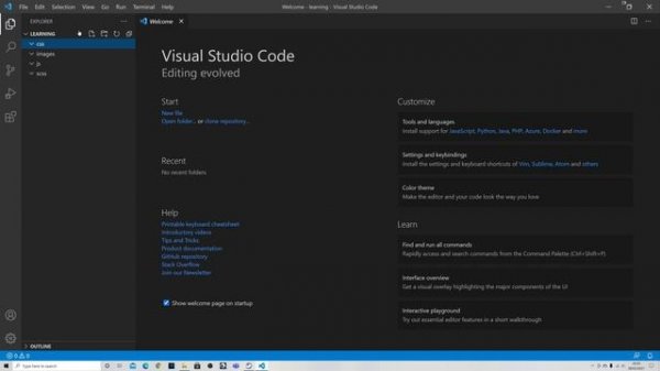 How to create and link HTML, CSS and JavaScript pages in Visual Studio Code