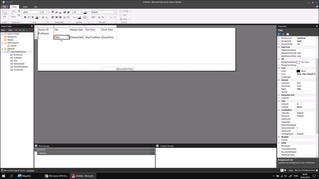 SSRS Report Builder Part 6.4 - Table Groups with Detail Rows смотреть онлайн