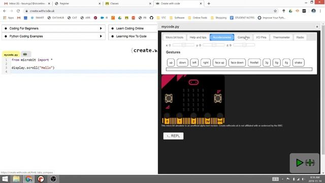 Microbit: Using the online emulator смотреть онлайн