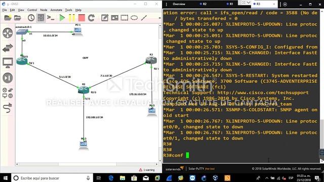 OSPF GNS3 смотреть онлайн
