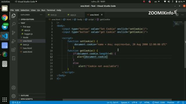 Deleting a Cookie in JavaScript | JavaScript Malayalam Tutorials смотреть онлайн