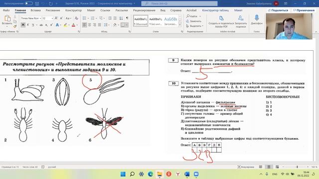 Разбор заданий 9-10 ЕГЭ по биологии 2023 из сборника Рохлова; зоология смотреть онлайн