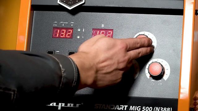 MIG 500 (N388): настройка ручного режима сварки MIG смотреть онлайн