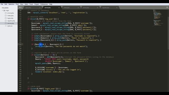 Registration and Login system PHP and MySQL смотреть онлайн