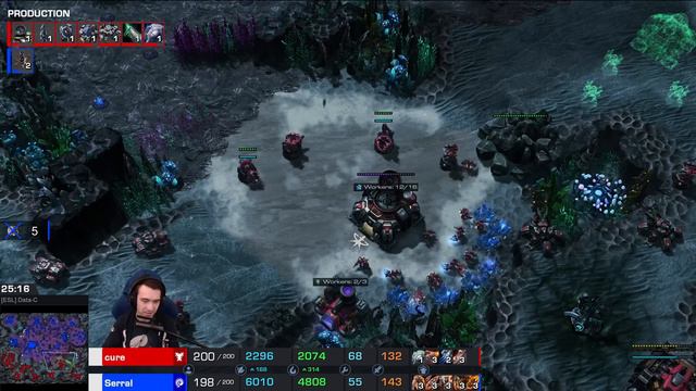 StarCraft 2: Serral's UNBEATABLE Endgame Army?! Insane Game vs Cure смотреть онлайн