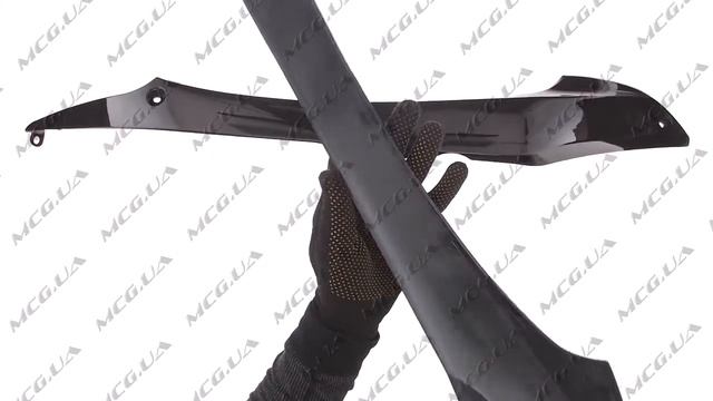 Пластик Yamaha JOG SA16 нижний (лыжи) (черный) KOMATCU [P-3920] смотреть онлайн