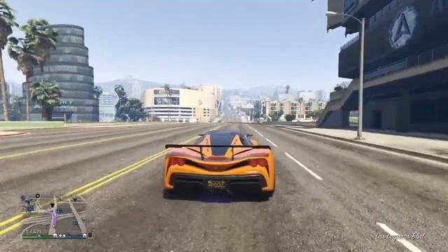 GTA 5 - Car Gets Launched Into Space смотреть онлайн
