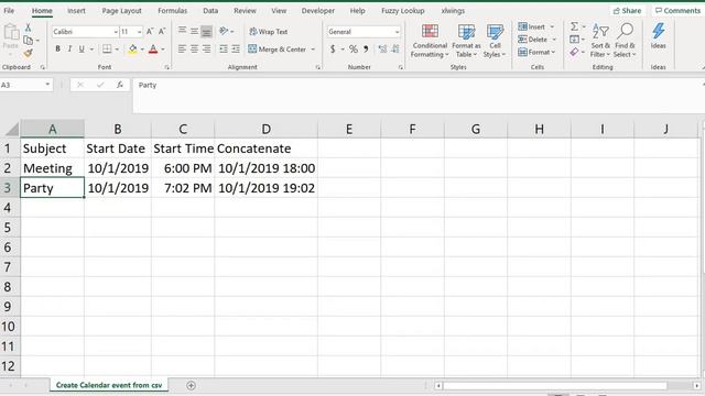 Create Event In Outlook Calendar From Excel VBA смотреть онлайн