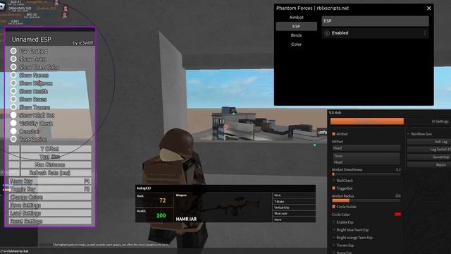 Roblox Phantom Forces OP Script (Aimbot, Wallbang, ESP) смотреть онлайн