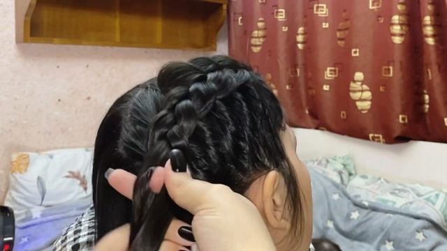 Французские косички, как красиво заплести длинные волосы. смотреть онлайн