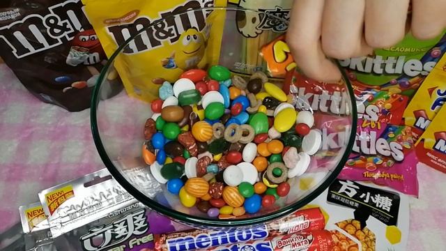 Скиттлс, ментос, ммдмс/M&M'S, SKITTLES, MENTOS, And Others(1,5 Kg)#asmr #mentos #skittles #m&m's