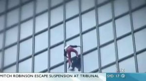 Interview and footage of French Spiderman Alain Robert   as seen on Sunrise