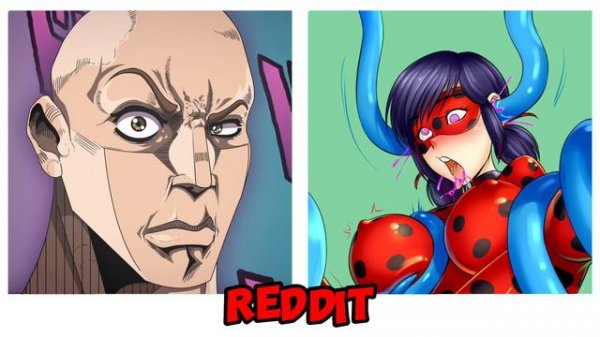 Anime VS Reddit "The rock reaction meme LadyBug" Part #13