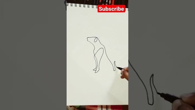 outline dog #sketching #youtubeshort #viral #dog #outline #trending #top #shortvideo смотреть онлайн