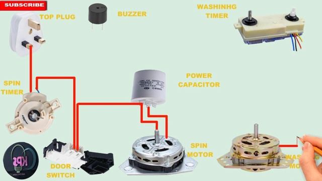 HOW TO DO WASHING MACHINE COMPLETE WIRING DIAGRAM/CONNECTION/VIDEO