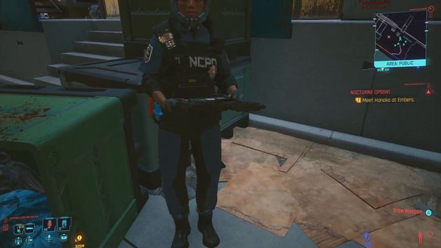 Cyberpunk 2077: Funny Bug, Cop Can't Put Away Gun [HD] смотреть онлайн
