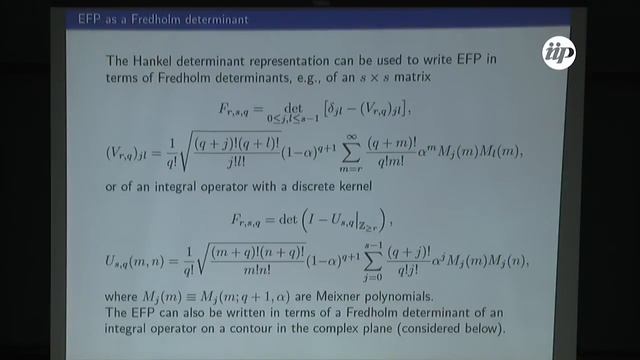 Emptiness formation probability of the six-vertex model - Andrei Pronko смотреть онлайн
