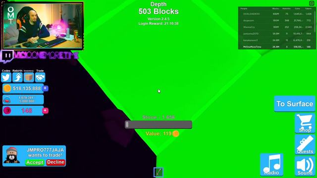 ROMPO EL RÉCORD DE PROFUNDIDAD EL JUEGO Y EL METAVERSO - Mining simulator Roblox | Gameplay Españo смотреть онлайн