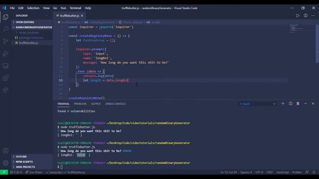 How to make a JavaScript Binary Generator (No-To-Pro # 4) смотреть онлайн