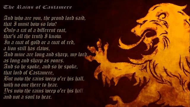 "The Rains of Castamere" [Cover] смотреть онлайн
