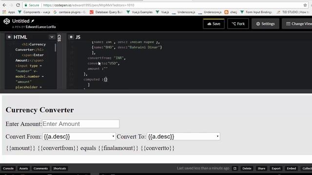 Currency converter vuejs смотреть онлайн
