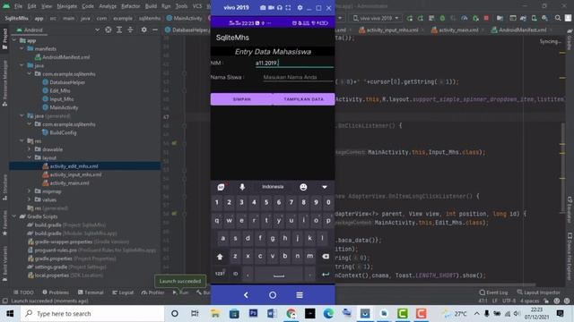 Hasil edit data siswa dengan DATABASE SQLITE #9 смотреть онлайн