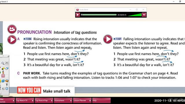 TOP NOTCH 3 UNIT 1- LESSON 1/2 | SHADDAI ENGLISH ACADEMY | TAG QUESTIONS| PAST PERFECT. смотреть онлайн