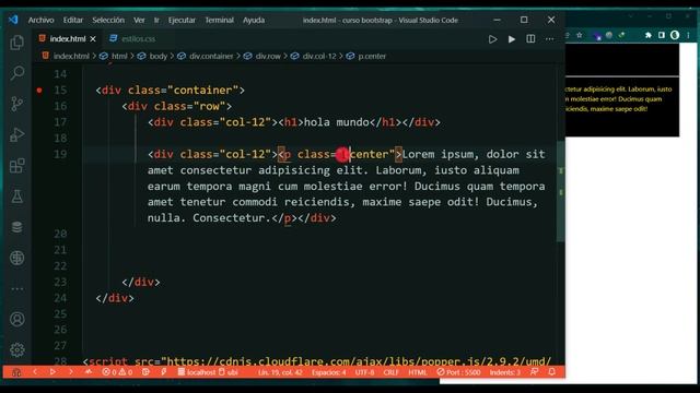 Curso de Bootstrap 5 - Guía Básica/tipografía смотреть онлайн