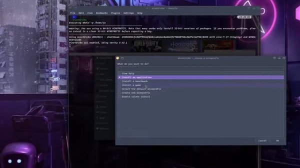 Installing Microsoft Visual C++ on linux using winetricks