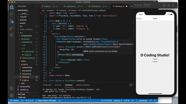 Multi-language support in react Native смотреть онлайн