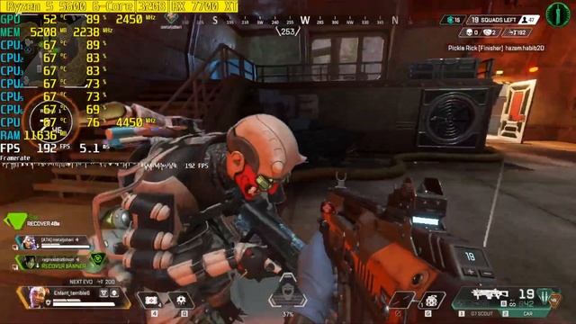 Apex Legends - Ryzen 5 5600 & RX 7700 XT 12GB | 1080p смотреть онлайн