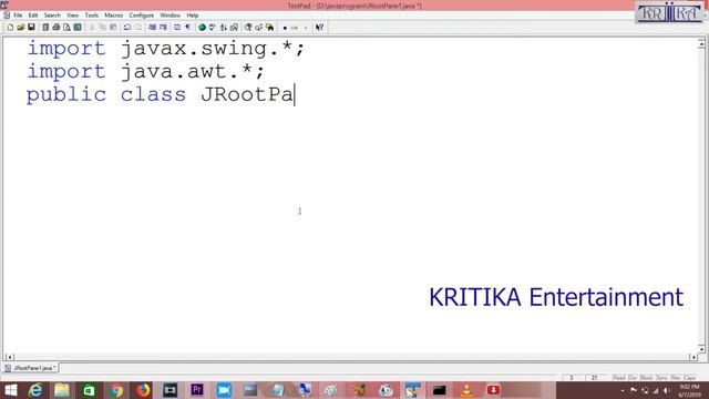 Java Swing: JRootPane | JContentPane | how to add JMenubar | how to add JButton смотреть онлайн