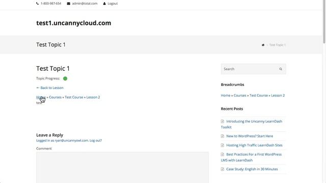 LearnDash Breadcrumb Links смотреть онлайн