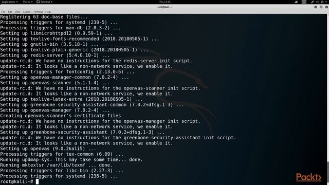Mastering Kali Linux Network Scanning : Installing and Running OpenVAS in Kali | packtpub.com смотреть онлайн