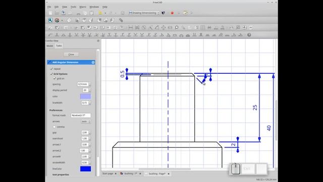 Freecad course – drawing dimensioning, example: bushing смотреть онлайн