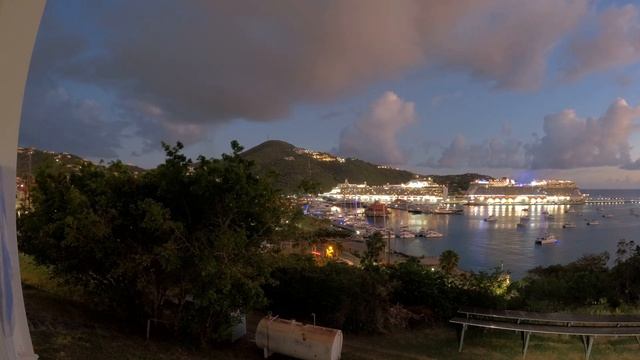 Sunset in Charlotte Amalie Harbor (time lapse) смотреть онлайн
