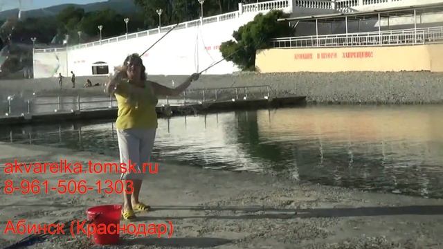 Тестируем Сетку и Паутинку на морском берегу в Кабардинке смотреть онлайн