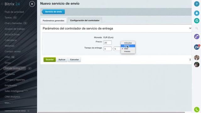 Tienda online - Crear el servicio de envío | Bitrix24 смотреть онлайн